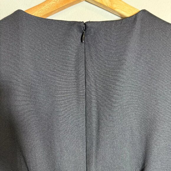 J. McLaughlin 3/4 Sleeve Fitted Knee Length Dress Women's XS Black Career Formal - Picture 7 of 9